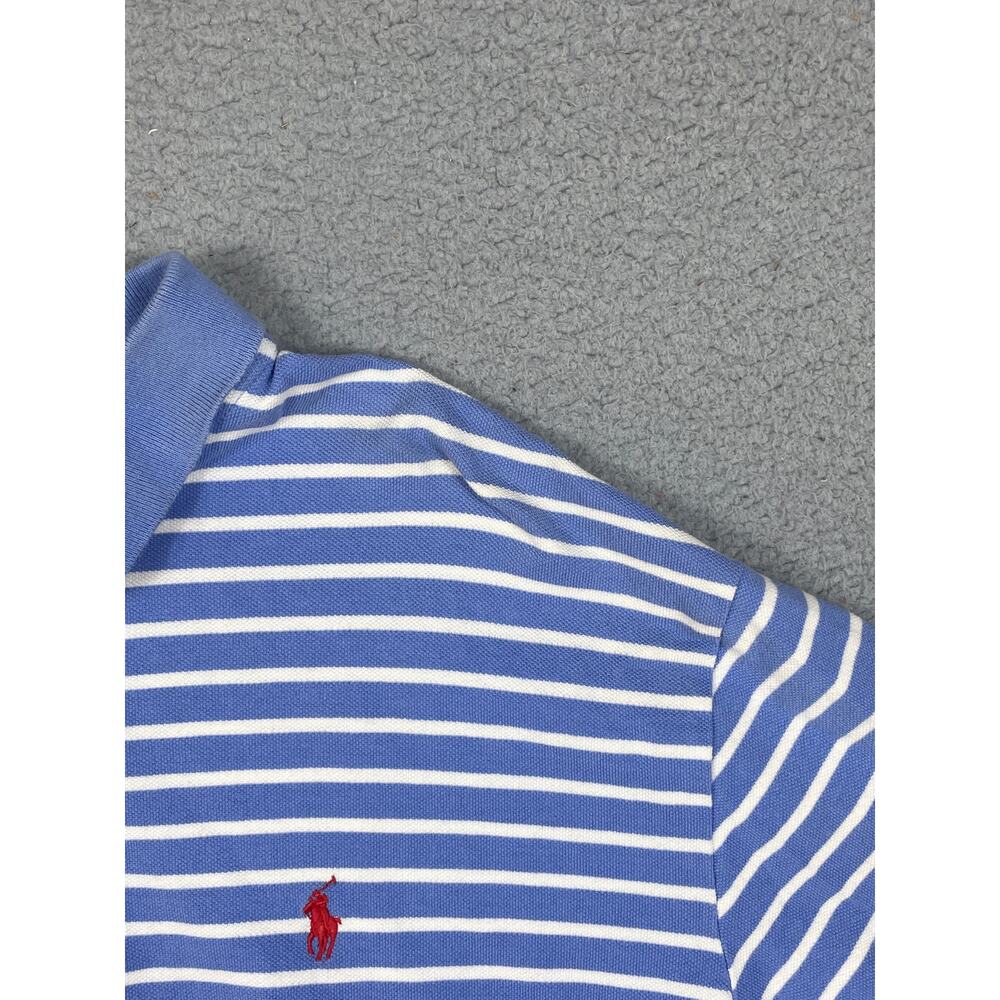 Polo Ralph Lauren Blue Striped Short Sleeve Polo Shirt Mens Size XXL - Picture 7 of 12